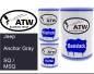 Preview: Jeep, Anchor Gray, SQ / MSQ: 500ml Lackdose + 500ml Klarlack + 250ml Härter - Set, von ATW Autoteile West.